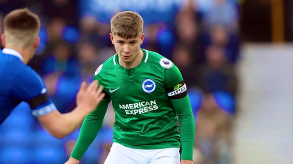 Brighton and Hove Albion Under 23 player Max Sanders