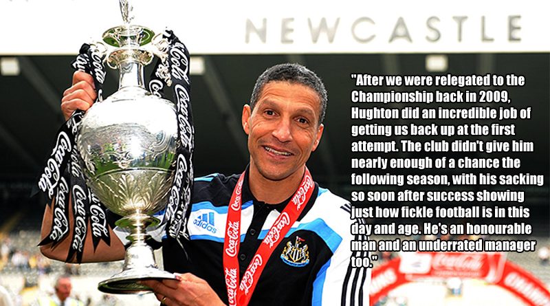 Chris Hughton won the Championship with Newcastle United in 2010