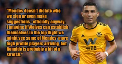Jorge Mendes client Cristiano Ronaldo playing for Wolverhampton Wanderers
