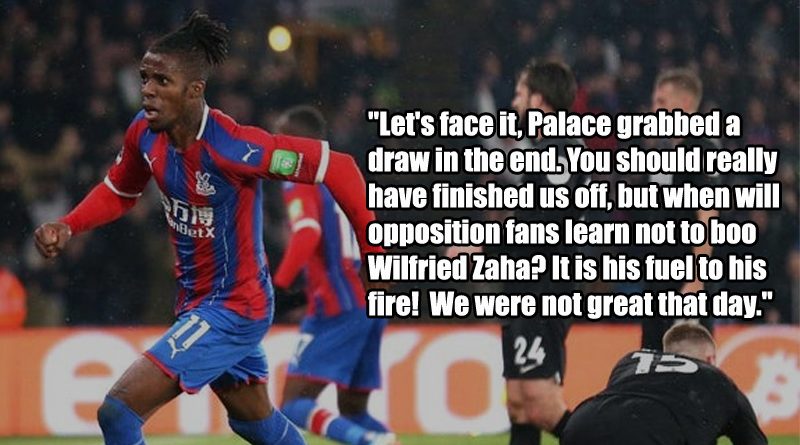 Crystal Palace site The Eagles Beak felt Palace were lucky to get a 1-1 draw with Brighton at Selhurst Park in December 2019