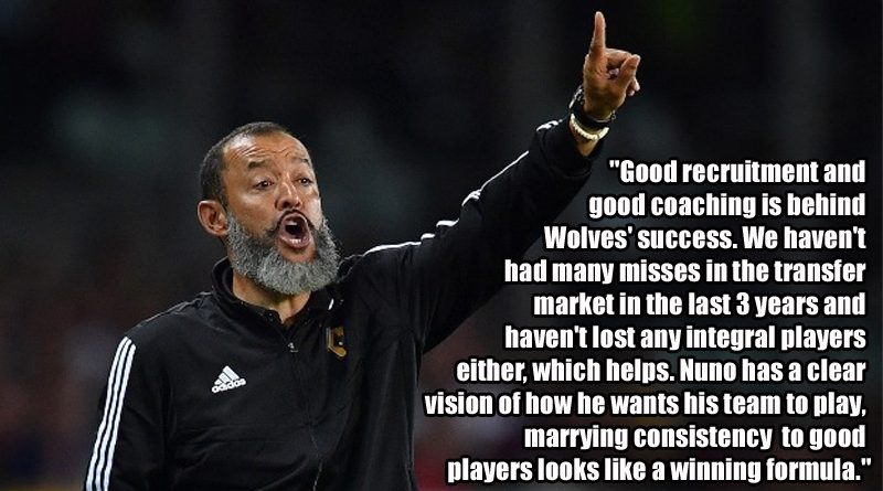 Wolverhampton Wanderers fan site Wolves Blog talk about the importance of stability and consistency which underpins Wolves' success under manager Nuno