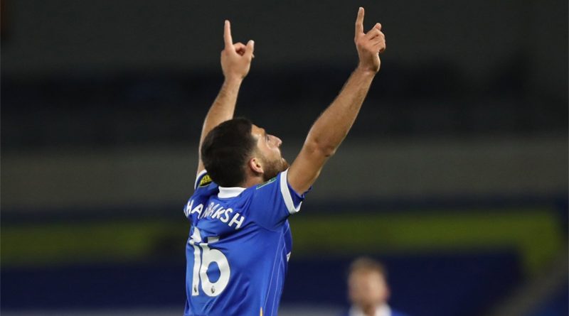 Alireza Jahanbakhsh topped the player ratings for Brighton & Hove Albion's 4-0 Carabao Cup win over Porsmouth