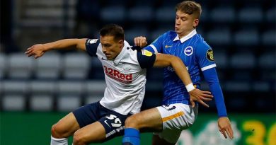 Max Sanders topped the player ratings for Brighton & Hove Albion's 0-2 League Cup win at Preston North End