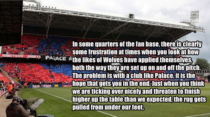 The Eagles Beak explain why Crystal Palace are not yet established as a top 10 Premier League side eight seasons into their time in top flight
