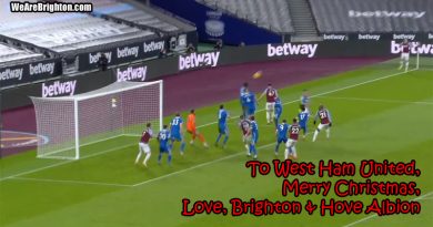 Brighton gifted West Ham United a point as the sides drew 2-2 at the London Stadium