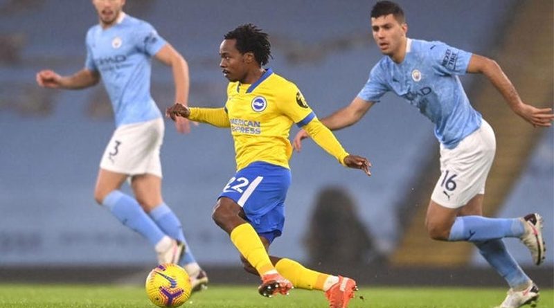 Percy Tau topped the Brighton player ratings on his Premier League debut as the Albion lost 1-0 away at Manchester City