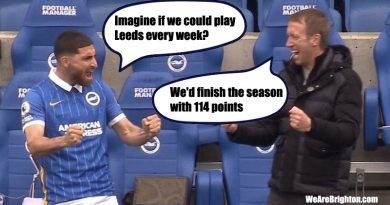 Brighton beat The Leeds United 2-0, ensuring that they take six points from the Peacocks in the 2020-21 Premier League season