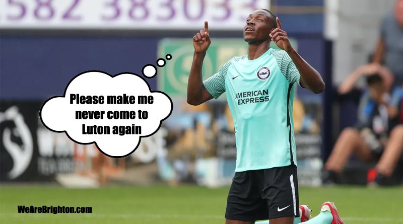Enock Mwepu scored his first Brighton goal as the Albion won 1-3 away at Luton
