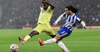 Marc Cucurella topped the player ratings as Brighton drew 0-0 with Arsenal on a horrible evening at the Amex Stadium