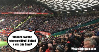 Brighton head to Manchester United hoping to avoid any dodgy penalty decisions