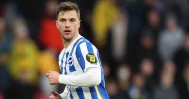 Joel Veltman topped the player ratings for the Albion at Vicarage Road in Watford 0-2 Brighton