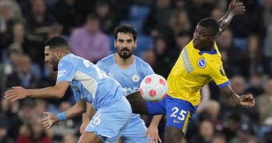 Moises Caicedo topped the player ratings as Brighton lost 3-0 at Manchester City