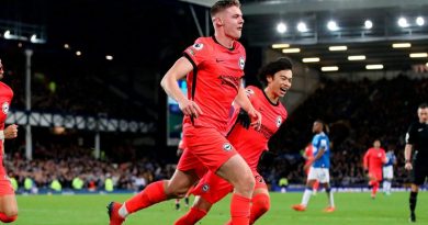 Evan Ferguson topped the player ratings with a goal and an assist in Everton 1-4 Brighton