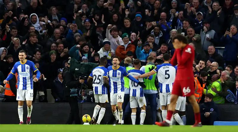 Brighton gave one of the most complete performances in their history to beat Liverpool 3-0 at the Amex