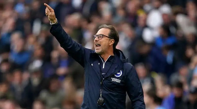 Andrea Maldera takes charge of Brighton against West Ham United with Roberto De Zerbi banned from the touchline