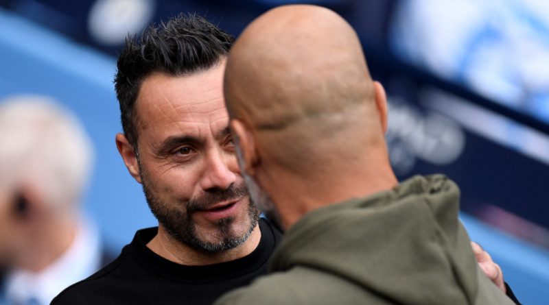 Pep Guardiola was full of praise for Roberto De Zerbi before Brighton hosted Man City at the Amex