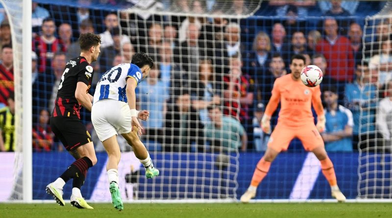 Julio Enciso scores a stunning goal as Brighton draw 1-1 against Man City
