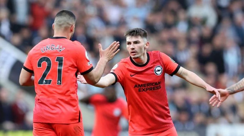 Billy Gilmour played a superb defence splitting pass which was enough to send him to the top of the Newcastle 4-1 Brighton player ratings