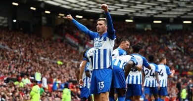 Pascal Gross scored against Man United and topped the player ratings as Brighto n won 1-3 at Old Trafford