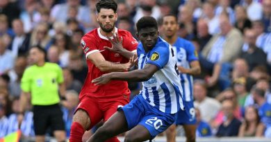 Carlos Baleba topped the player ratings in his first Premier League start as Brighton drew 2-2 with Liverpool
