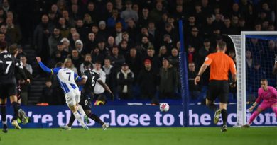 Solly March scores for Brighton in their 1-0 win over Crystal Palace in March 2023