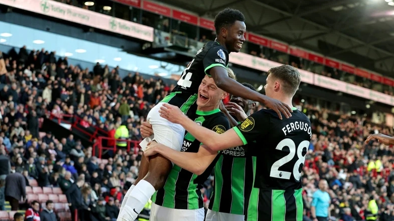 Sheffield United 0-5 Brighton was the Albion's biggest ever top flight away win