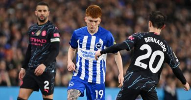 Valentin Barco topped the player ratings on his full Albion debut in Brighton 0-4 Man City