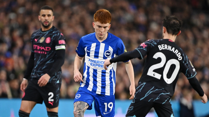 Valentin Barco topped the player ratings on his full Albion debut in Brighton 0-4 Man City