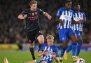 Kevin De Bruyne was magnificent as Brighton lost 0-4 against Man City