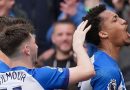 Joao Pedro celebrates scoring for Brighton in the 1-0 win over Aston Villa