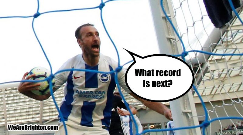 The various Brighton and Hove Albion goal scoring records that Glenn Murray could overhaul