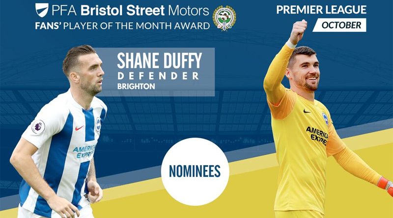 Shane Duffy and Maty Ryan are both nominated for the PFA Player of the Month award for October