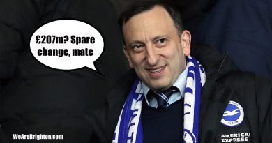 Brighton and Hove Albion have the second biggest debt in English football,owing £207m to Tony Bloom