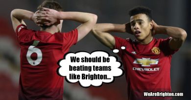 Brighton Under 18s shock Manchester United by winning 3-1 away from home in the FA Youth Cup