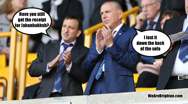 Tony Bloom and Paul Barber discussing Brighton's transfer policy