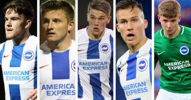 Five of Brighton and Hove Albion's Under 23 players