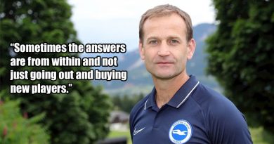 Dan Ashworth told a transfer speed dating event that "Sometimes the answers are from within and not just going out and buying new players.”