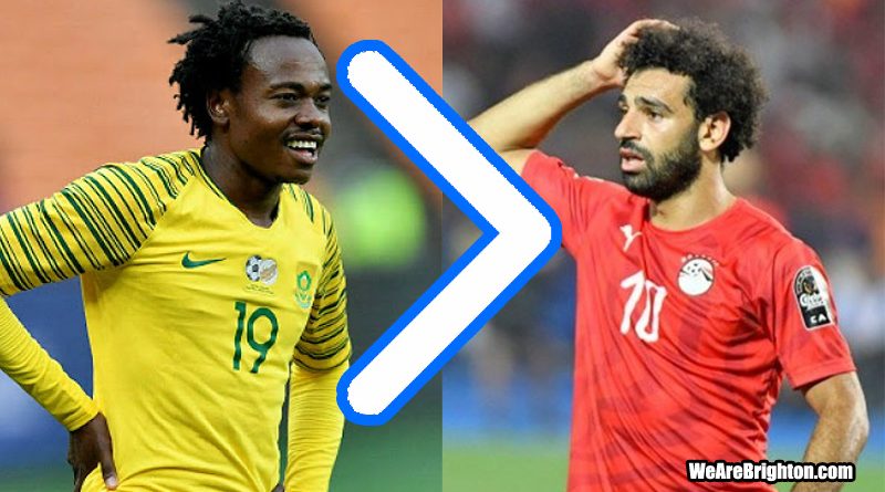 Percy Tau has knocked Mo Salah out of the African Cup of Nations