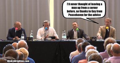 Brighton fans were able to give Graham Potter tactical advice at the 2019 Fans' Forum