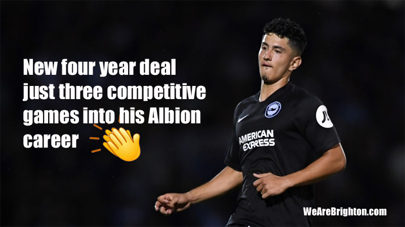 Steve Alzate has signed a new four-year deal with Brighton