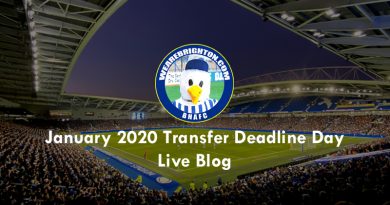 The WeAreBrighton.com Transfer Deadline Day blog will keep you up to date with all the comings and going at Brighton