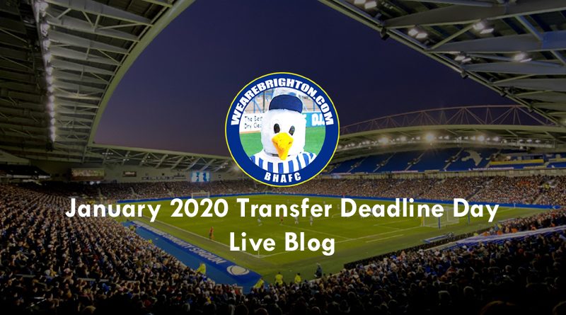 The WeAreBrighton.com Transfer Deadline Day blog will keep you up to date with all the comings and going at Brighton