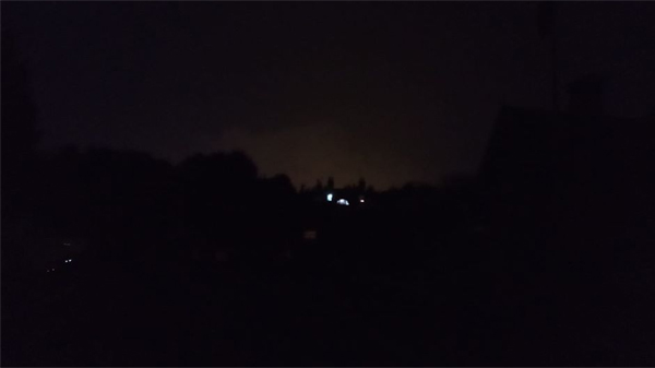 Falmer Village, Brighton at 10pm at night