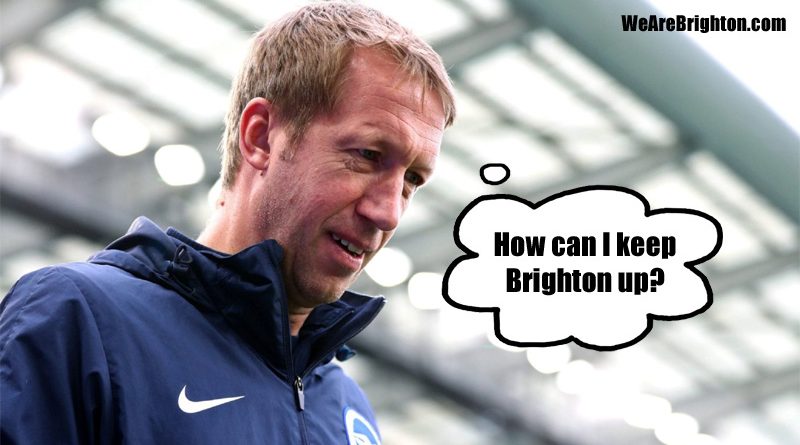 Graham Potter has found a new pragmatic approach which could keep Brighton safe from relegation