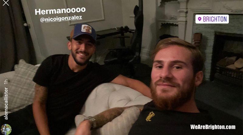 Brighton player Alexis Mac Allister posted a photo of him and Stuttgart striker Nicholas Gonzalez together to Instagram, suggesting that Gonzalez could be about to sign for the Albion