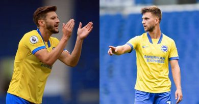 Adam Lallana and Joel Veltman were two of Brighton & Hove Albion's summer 2020 transfer window signings
