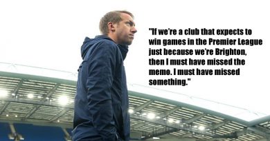 Graham Potter has questioned whether Brighton fans have too high expectations of the Albion in the 2020-21 season