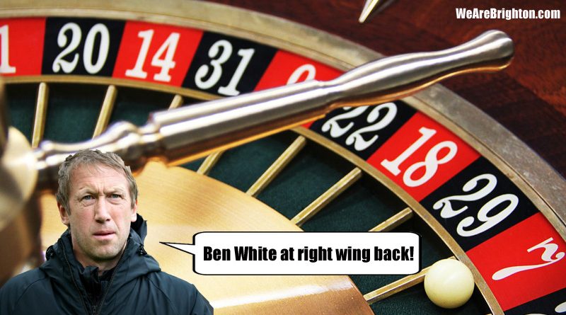Graham Potter making his Brighton team selection by using a roulette wheel is having a detrimental impact on results
