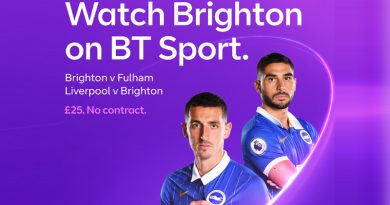 Brighton will have two games shown on BT Sport in 10 days with their matches at home to Fulham and away at Liverpool set to be broadcast