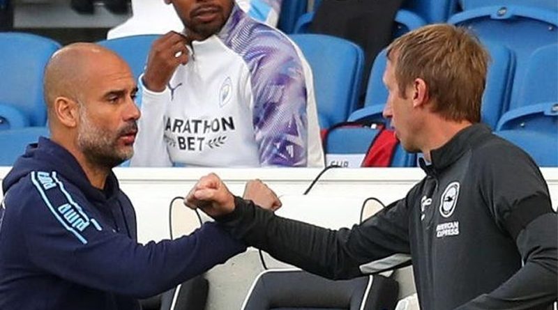 Pep Guardiola said that Brighton boss Graham Potter was the best English manager in the world